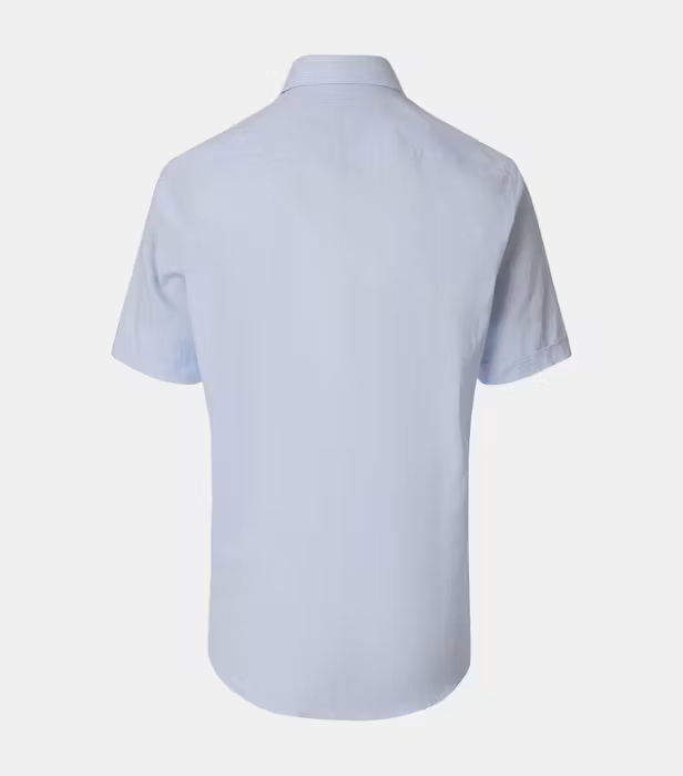 Camasa maneca scurta in/bumbac barbati CASA MODA CasualFit bleu [2]