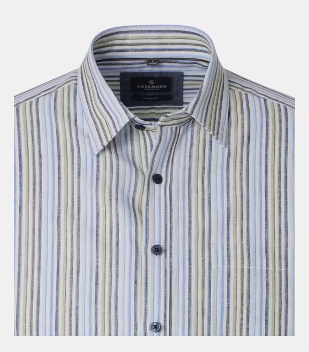 Camasa in/bumbac barbati CASA MODA CasualFit bleu dungi [3]