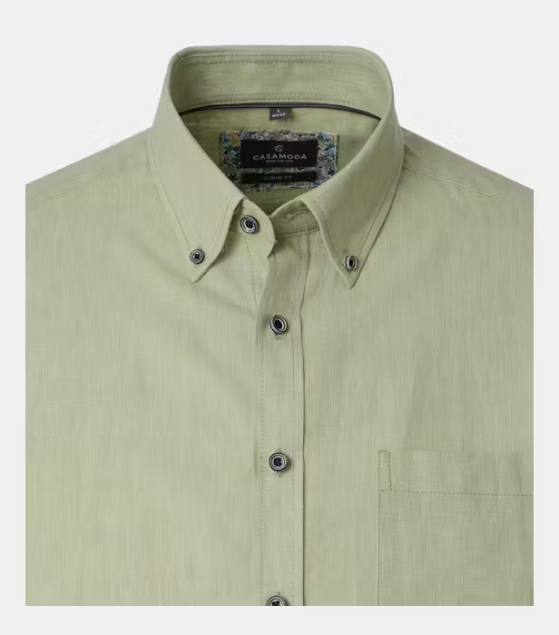 Camasa in/bumbac barbati CASA MODA CasualFit verde deschis [3]