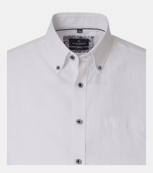 Camasa  in/bumbac maneca scurta  barbati CASA MODA alb [3]