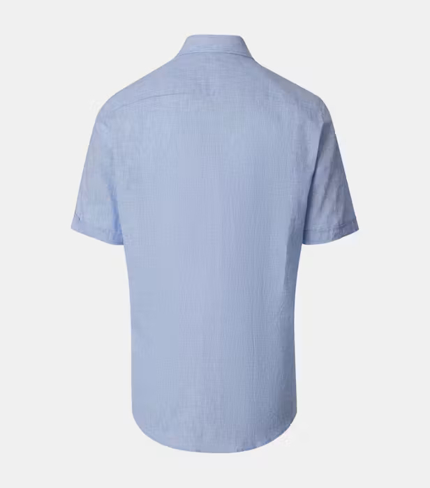 Camasa  in/bumbac maneca scurta  barbati CASA MODA bleu [2]
