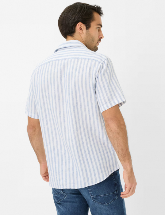 Camasa maneca scurta in/bumbac barbati BRAX HARDY Modern albastru dungi [6]