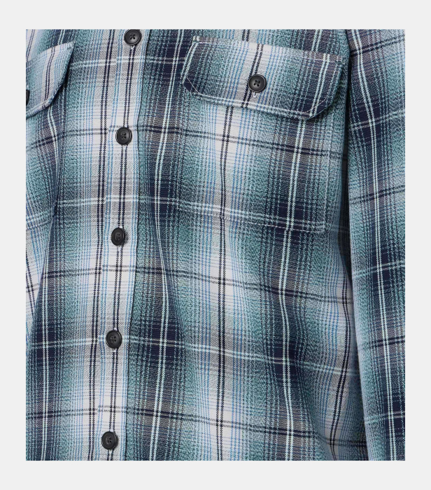 Camasa overshirt bumbac barbati CASA MODA turcoaz carouri [4]