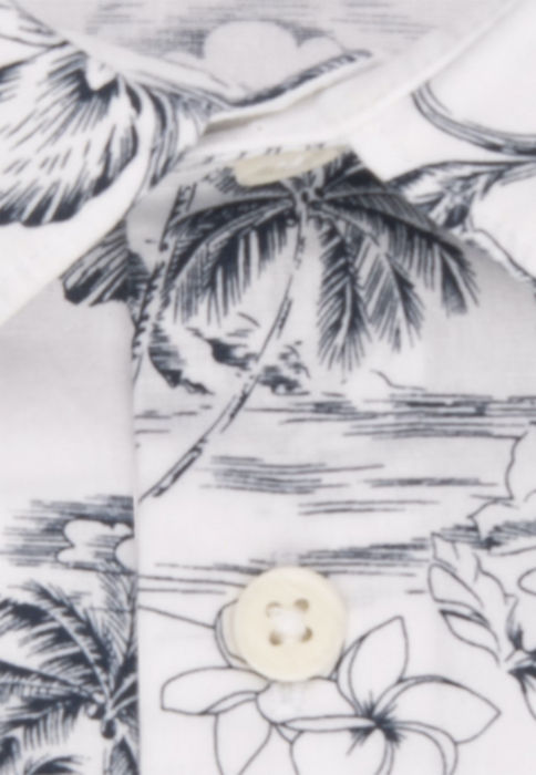 Camasa bumbac barbati SEIDENSTICKER Regular alb print floral [4]