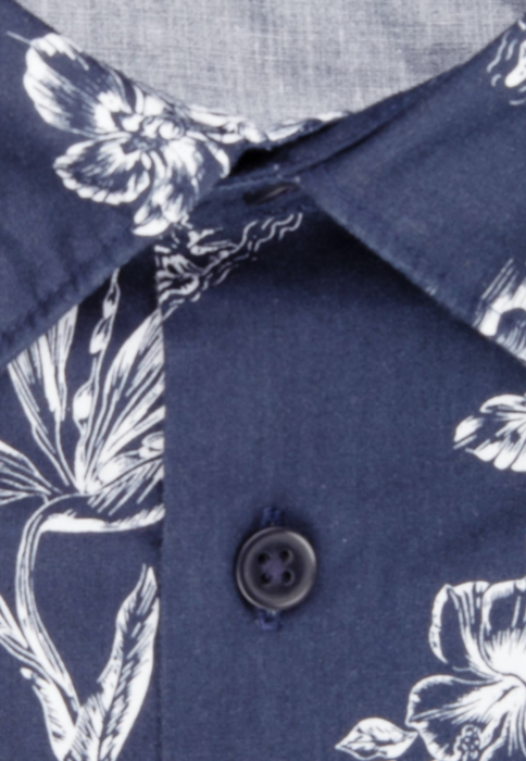 Camasa bumbac barbati SEIDENSTICKER Regular bleumarin print floral [6]