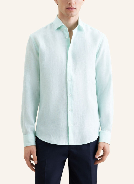 Camasa in barbati SEIDENSTICKER 850039 regular verde deschis [2]