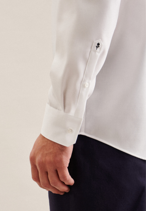 Cămașă business bărbați twill Seidensticker Regular Not Iron alb [4]