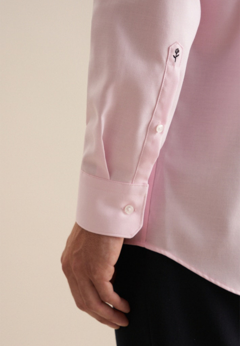 Camasa bumbav twill NON-IRON barbati SEIDENSTICKER RegularFit roz [2]