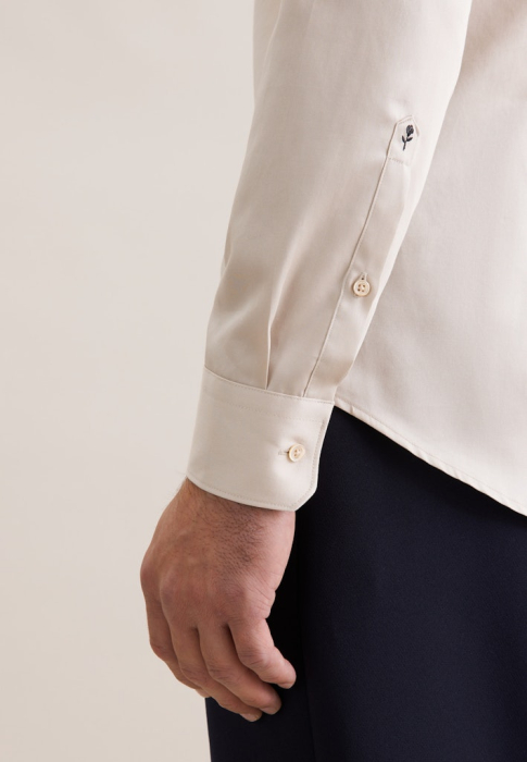 Camasa bumbac barbati SEIDENSTICKER 645070 slim bej [2]