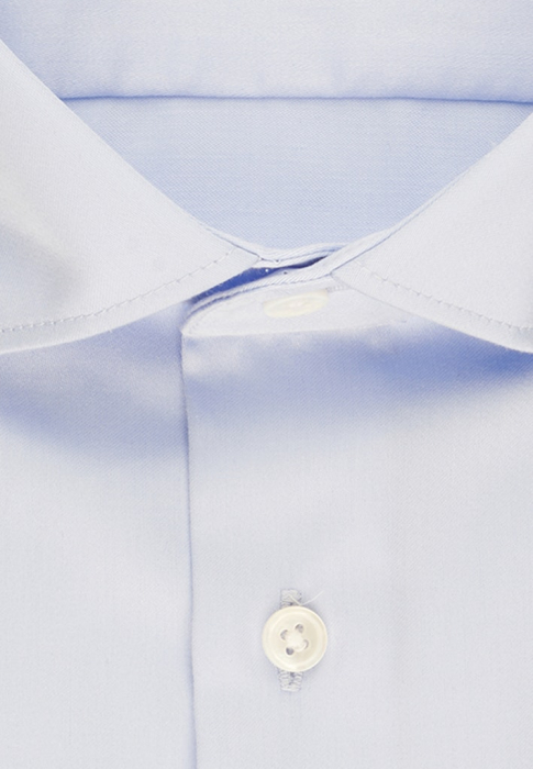 Camasa bumbac satin NON_IRON barbati SEIDENSTICKER Slim Fit bleu [5]