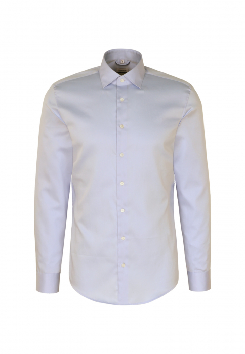 Camasa bumbac satin NON_IRON barbati SEIDENSTICKER Slim Fit bleu [1]