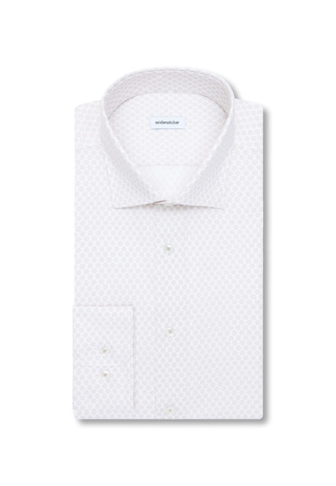 Camasa bumbac barbati SEIDENSTICKER 849867 slim alb print floral bej [3]