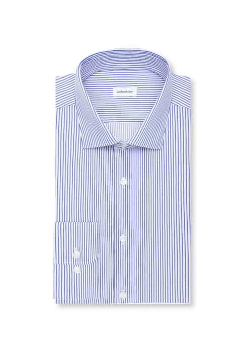 Camasa bumbac NON IRON barbati SEIDENSTICKER slim  albastru dungulite [5]