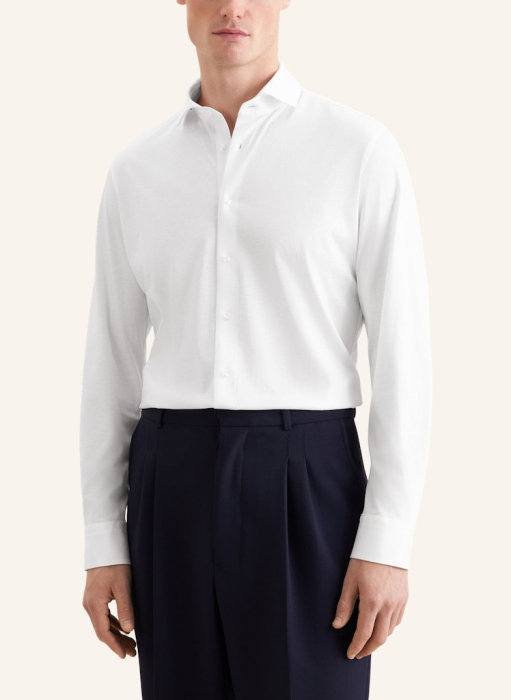 Camasa bumbac/modal barbati SEIDENSTICKER 850198 slim alb [2]