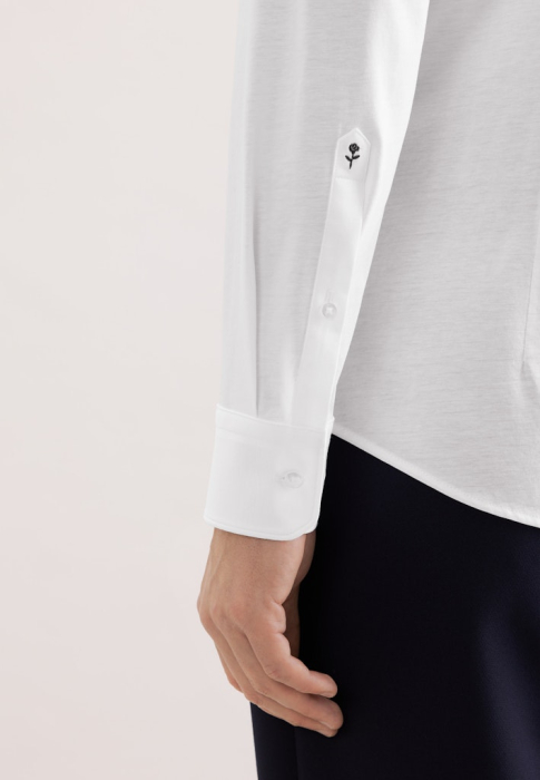 Camasa bumbac/modal barbati SEIDENSTICKER 850198 slim alb [4]