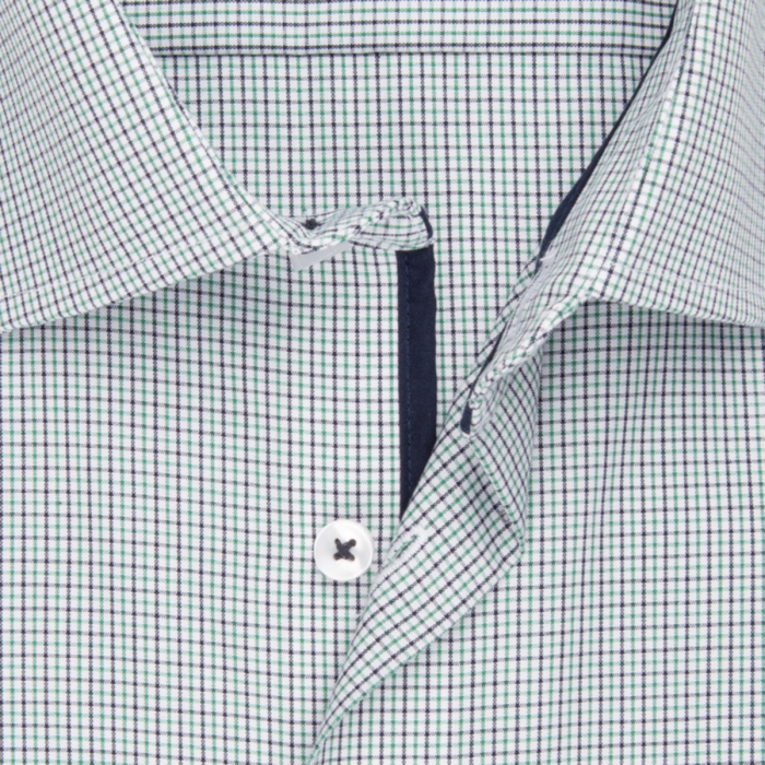 Camasa bumbac barbati SEIDENSTICKER Slim patratele verde/negru [2]