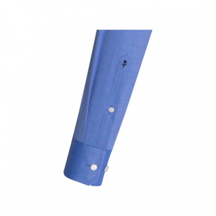 Camasa bumbac fil-a-fil NON-IRON barbati SEIDENSTICKER Slim albastru [3]