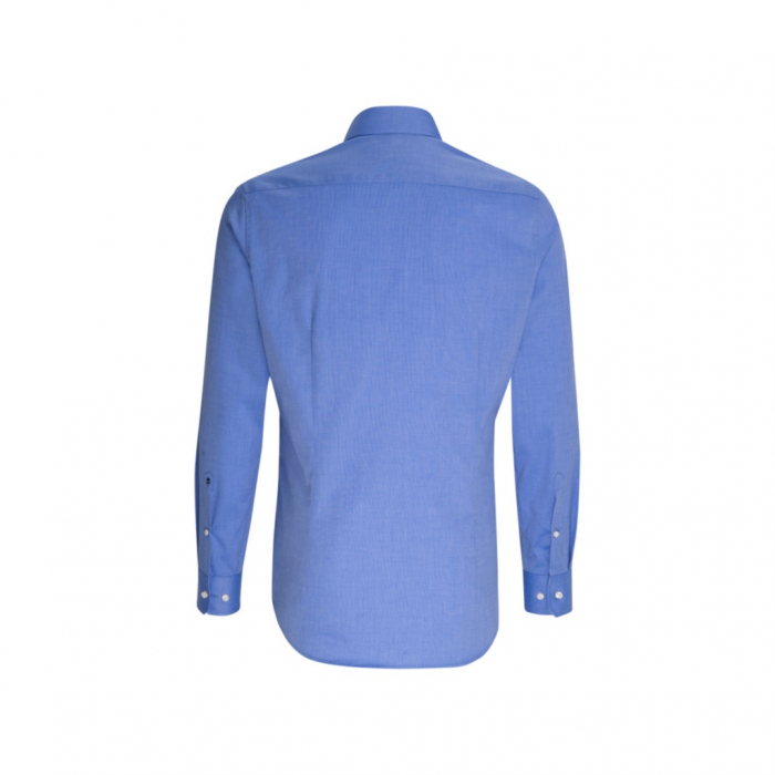 Camasa bumbac fil-a-fil NON-IRON barbati SEIDENSTICKER Slim albastru [2]