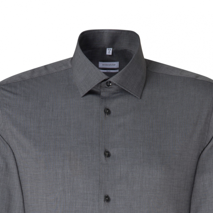 Camasa bumbac fil-a-fil NON-IRON barbati SEIDENSTICKER Slim bleumarin [3]