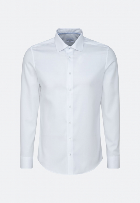 Camasa bumbac structurat NON-IRON barbati SEIDENSTICKER Slim alb [5]