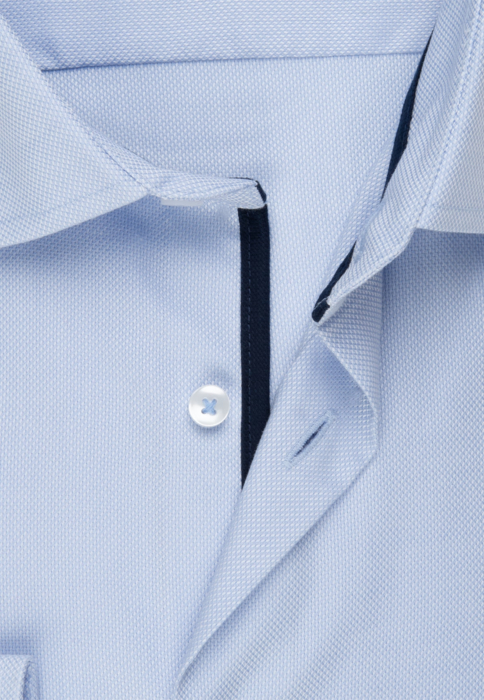 Camasa bumbac structurat NON-IRON barbati SEIDENSTICKER Slim bleu [2]