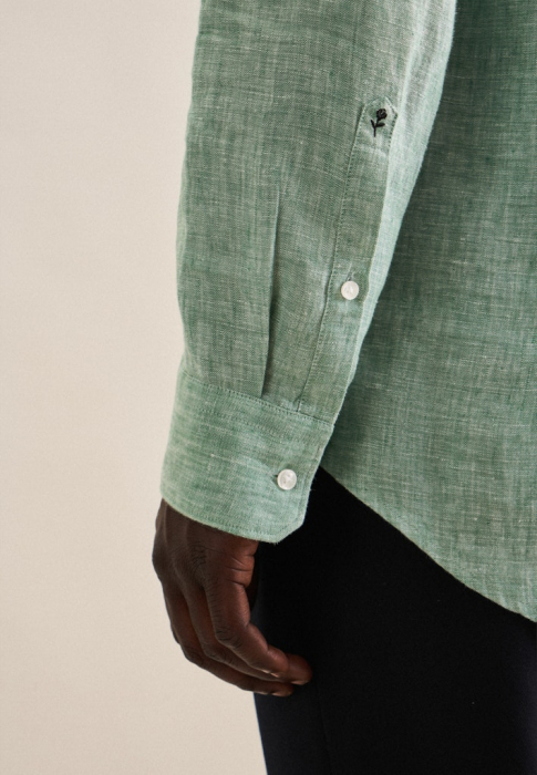 Camasa in barbati SEIDENSTICKER SlimFit verde [3]