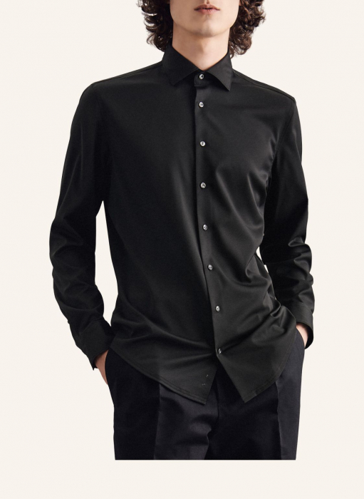 Camasa performance twill barbati SEIDENSTICKER Slim negru [7]
