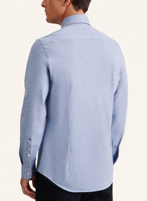 Camasa jerseu bumbac barbati SEIDENSTICKER Slim bleu melanj [6]