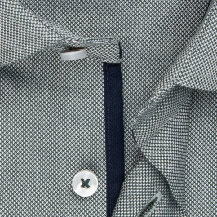 Camasa bumbac structurat barbati SEIDENSTICKER Slim verde patratele [2]