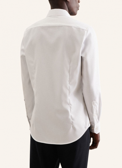 Cămașă business bărbați twill Seidensticker Slim Not Iron alb [3]