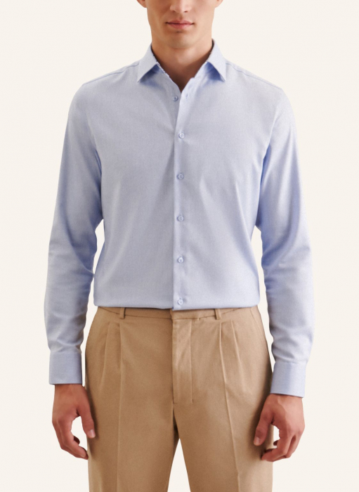 Cămașă business bărbați twill Seidensticker Slim Not Iron bleu [2]