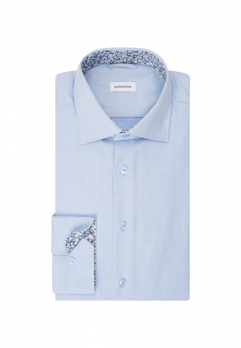 Cămașă business bărbați twill Seidensticker Slim Not Iron bleu [6]