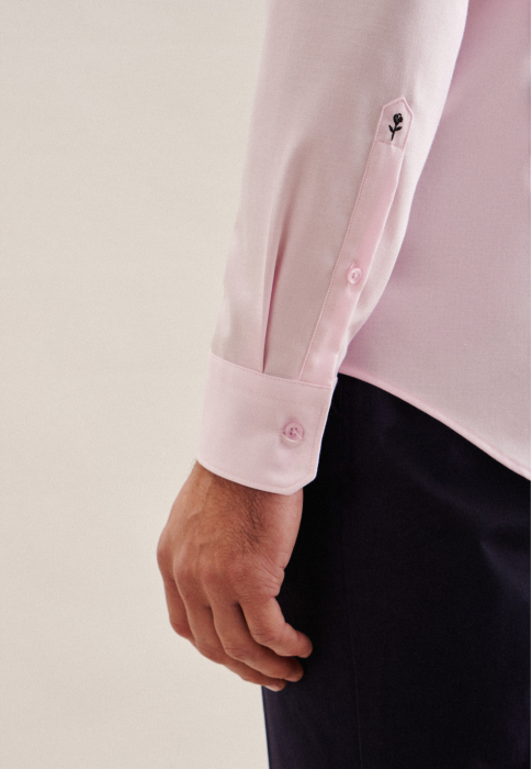 Cămașă business bărbați twill Seidensticker Slim Not Iron roz [4]