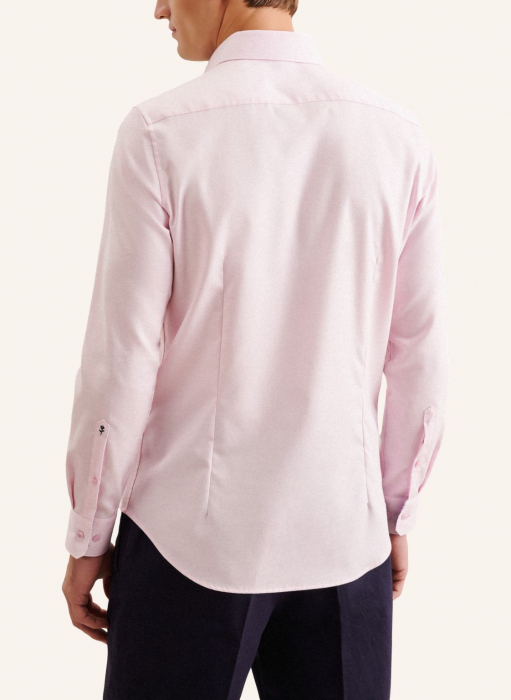 Cămașă business bărbați twill Seidensticker Slim Not Iron roz [3]