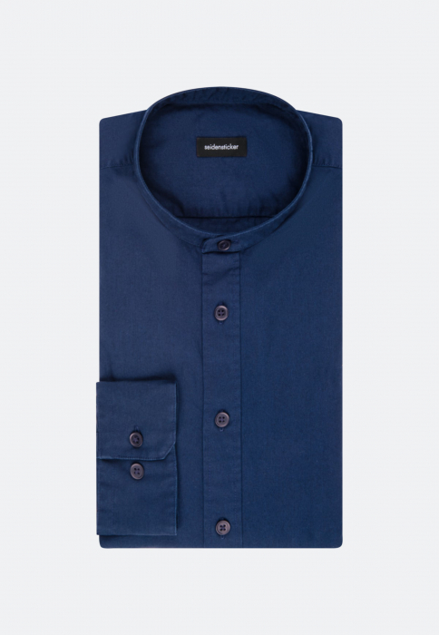 Camasa tunica barbati bumbac twill SEIDENSTICKER Regular bleumarin [5]