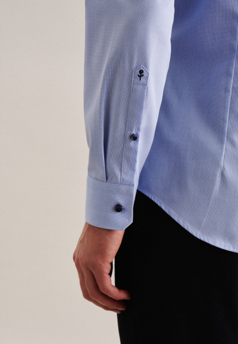 Camasa bumbac barbati SEIDENSTICKER X-slim bleu [4]