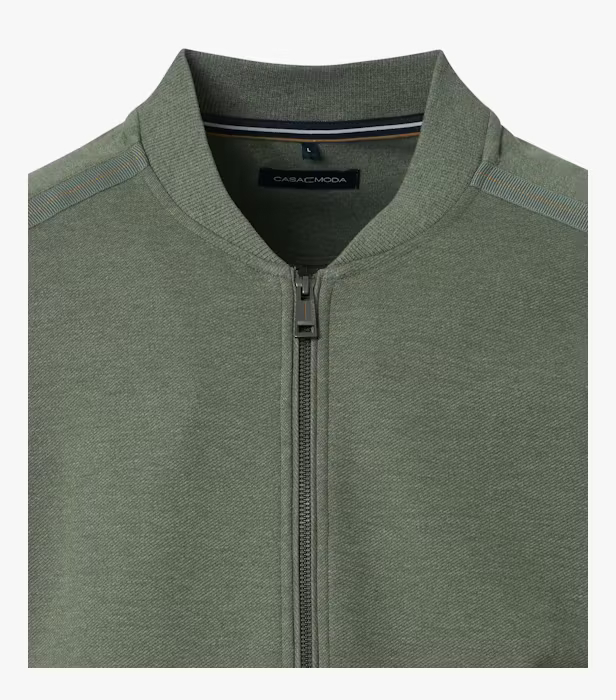Jacheta cardigan fermoar buzunare barbati CASA MODA kaki [3]