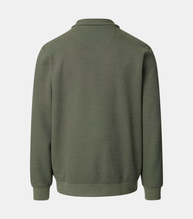 Cardigan buzunare fermoar barbati CASA MODA verde [2]