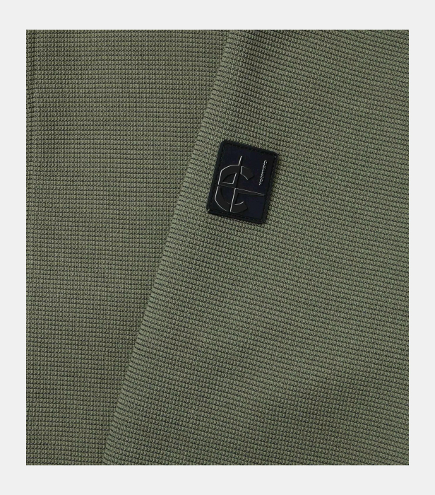Cardigan buzunare fermoar barbati CASA MODA verde [4]