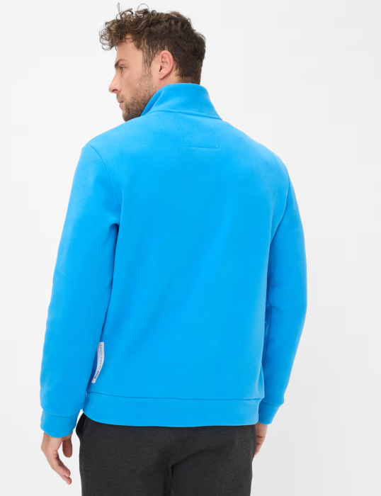 Bluza troyer fleece barbati fermoar 1/3 BRAX SION Warm Tec albastru [4]
