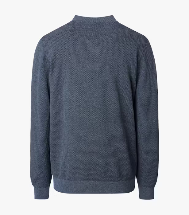 Cardigan fermoar buzunare bumbac barbati CASA MODA gri albastrui [2]