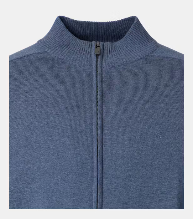 Cardigan guler ridicat CASA MODA 004450 albastru [3]