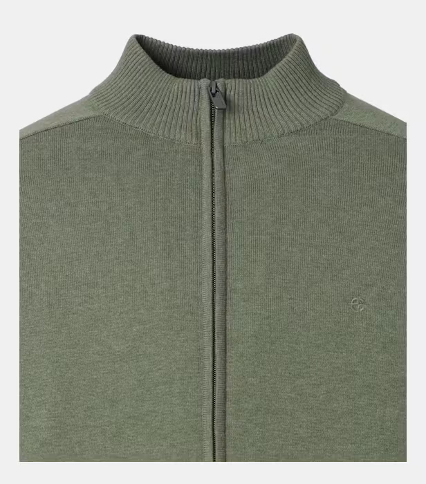 Cardigan guler ridicat CASA MODA 004450 verde [3]