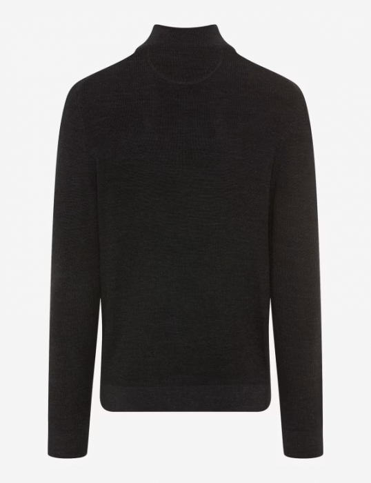 Pulover cardigan lana/bumbac barbati BRAX JOHN antracit [3]