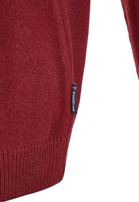 Cardigan lana nasturi barbati HECHTER visiniu [5]