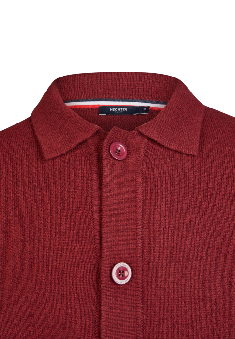 Cardigan lana nasturi barbati HECHTER visiniu [3]