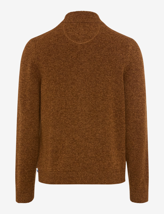 Cardigan lana nasturi barbati BRAX JEFF 272358-70133100 maro melanj [2]