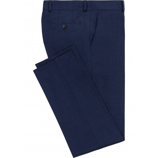 Pantaloni mix&match CARL GROSS BLACK LINE Stevenson pentru costum Modern Fit albastru [4]
