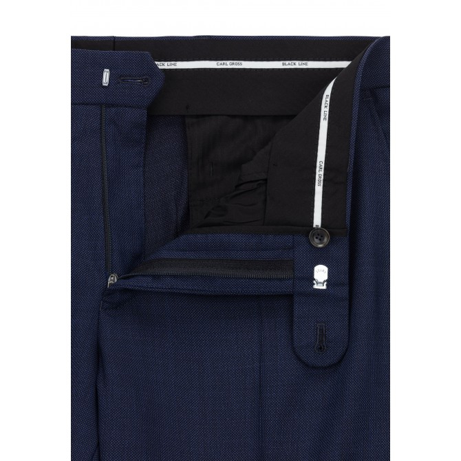 Pantaloni mix&match CARL GROSS BLACK LINE Stevenson pentru costum Modern Fit albastru [3]