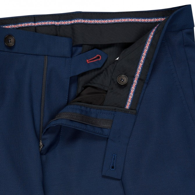 Pantaloni mix&match CLUB of GENTS Chaz pentru costum Slim Fit bleumarin [3]